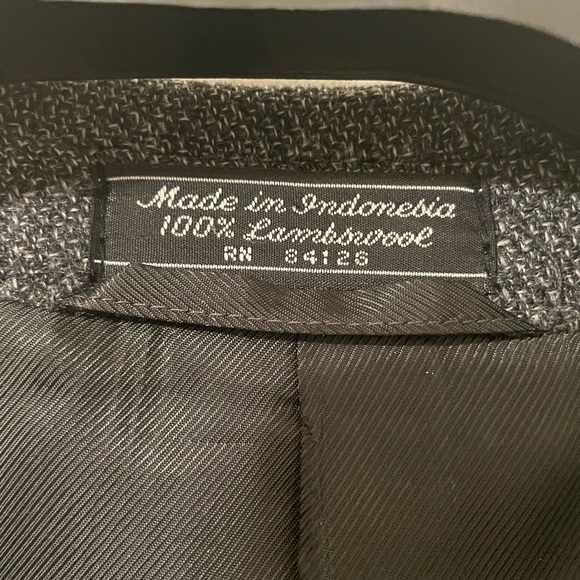 Men’s Marco Carelli Sports Jacket/Blazer 100% Lambswool, color medium grey - Picture 4 of 13